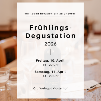 Frühlingsdegustation 2026