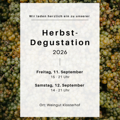 Herbstdegustation 2026