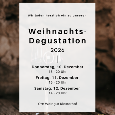 Weihnachtsdegustation 2026