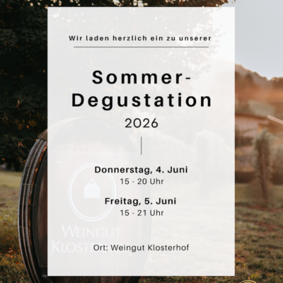 Sommerdegustation 2026